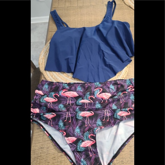 2021 WOMEN'S HIGH NECK TWO PIECE BATHING SUITS - Picture 9 of 9